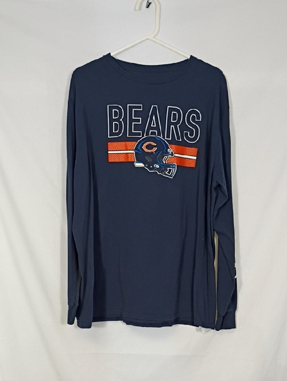 EUC NFL Team Apparel Chicago Bears Long Sleeve Crew Neck Mens Size 2XL Football